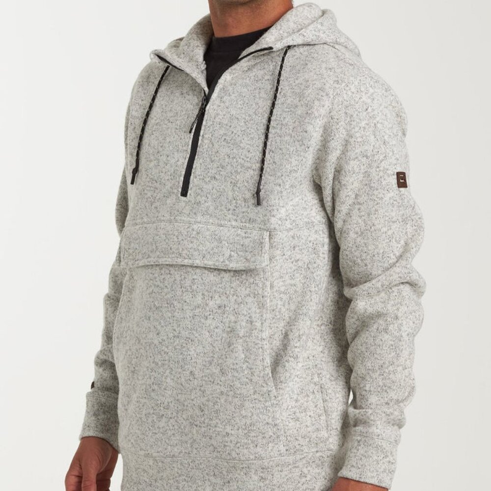 Men’s Billabong A/DIV. Boundary Pullover Zip Hoodie (Grey Heather)